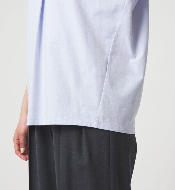 UNITED ARROWS green label relaxing「【WEB限定】＜at ease＞スキッパー カットソー 接触冷感 UVカット 遮熱」|Tシャツ・カットソー|