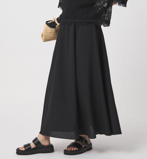 UNITED ARROWS green label relaxing「【結論シリーズ】ドライクロス フレアスカート［size SHORT/TALLあり］」|フレア|