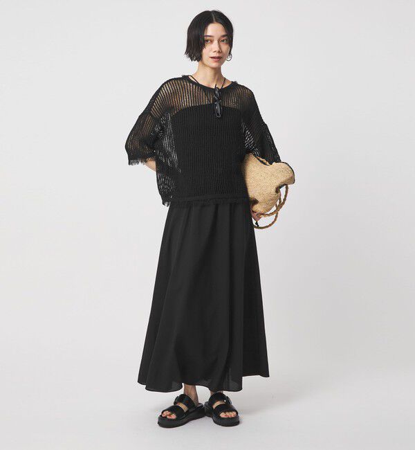 UNITED ARROWS green label relaxing「【結論シリーズ】ドライクロス フレアスカート［size SHORT/TALLあり］」|フレア|