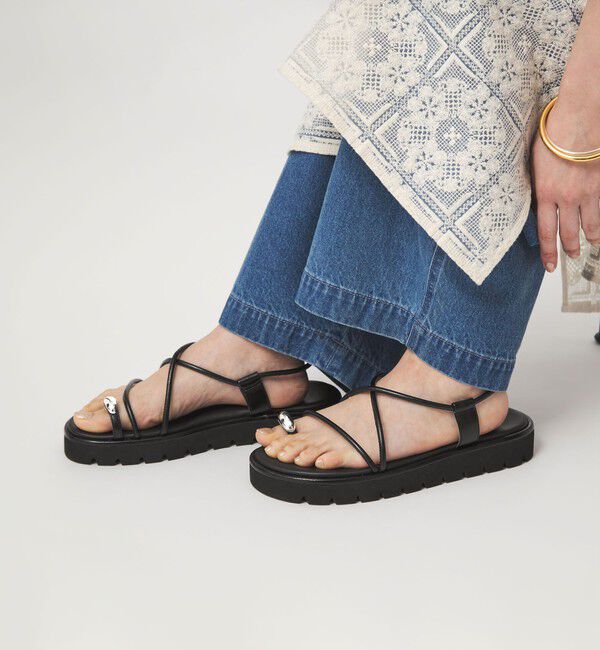 UNITED ARROWS green label relaxing「メタルトング プラット サンダル」|サンダル|