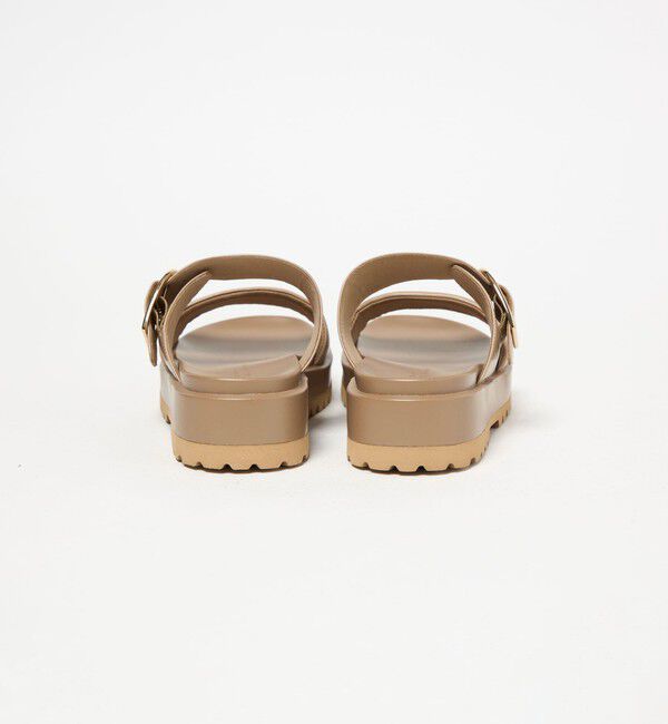 UNITED ARROWS green label relaxing「ダブルベルト プラット サンダル」|サンダル|