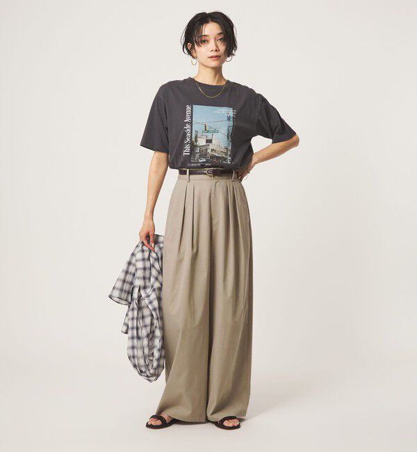 UNITED ARROWS green label relaxing「【WEB限定】＜at ease＞オルマイ スラックス ストレッチ UVカット」|スラックス|
