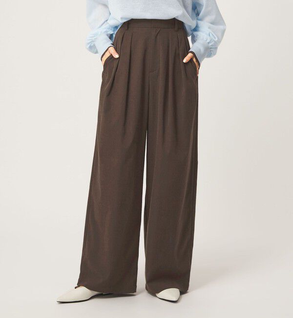 UNITED ARROWS green label relaxing「【WEB限定】＜at ease＞オルマイ スラックス ストレッチ UVカット」|スラックス|