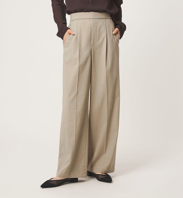 UNITED ARROWS green label relaxing「【WEB限定】＜at ease＞オルマイ ワイド パンツ ストレッチ UVカット」|その他|BEIGE