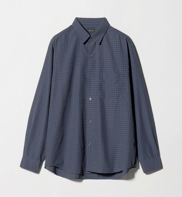 UNITED ARROWS green label relaxing「ナイロン コットン チェック ジャストルーズ 長袖 シャツ」|シャツ・ブラウス|