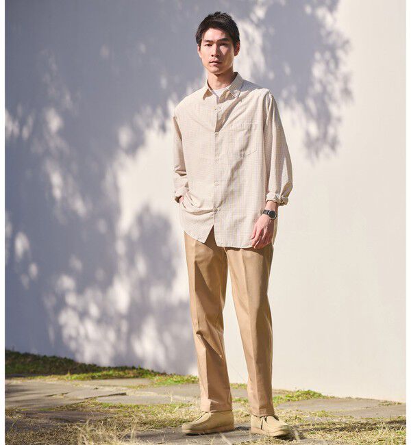 UNITED ARROWS green label relaxing「ナイロン コットン チェック ジャストルーズ 長袖 シャツ」|シャツ・ブラウス|