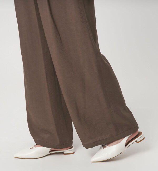 UNITED ARROWS green label relaxing「［size SHORTあり］【WEB限定】＜at ease＞ドロスト ワイド パンツ」|その他|