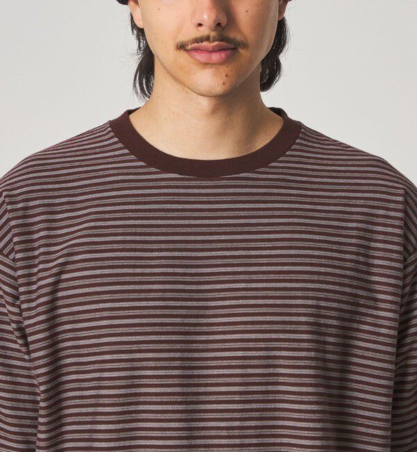 STEVEN ALAN「＜Steven Alan＞ オーガニックコットン ボーダー ショートスリーブ Tシャツ」|Tシャツ・カットソー|