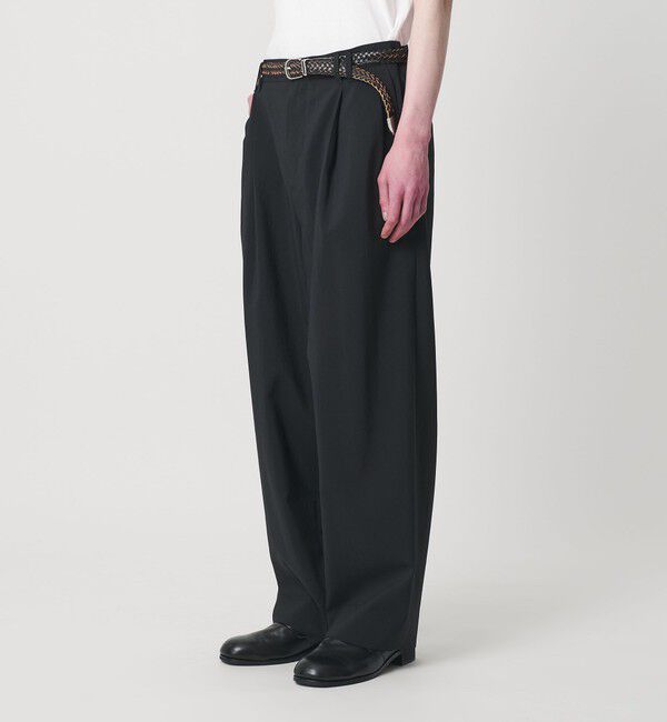 MONKEY TIME「RENU TROシリーズ 2P ワイド パンツ -セットアップ対応-」|チノ|