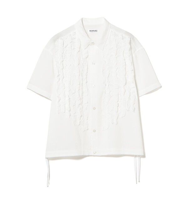 BEAMSBOY「ドビー フリル ショートスリーブ シャツ」|シャツ・ブラウス|