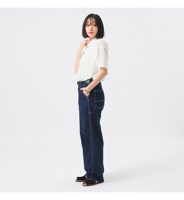 BEAMSBOY「ドビー フリル ショートスリーブ シャツ」|シャツ・ブラウス|