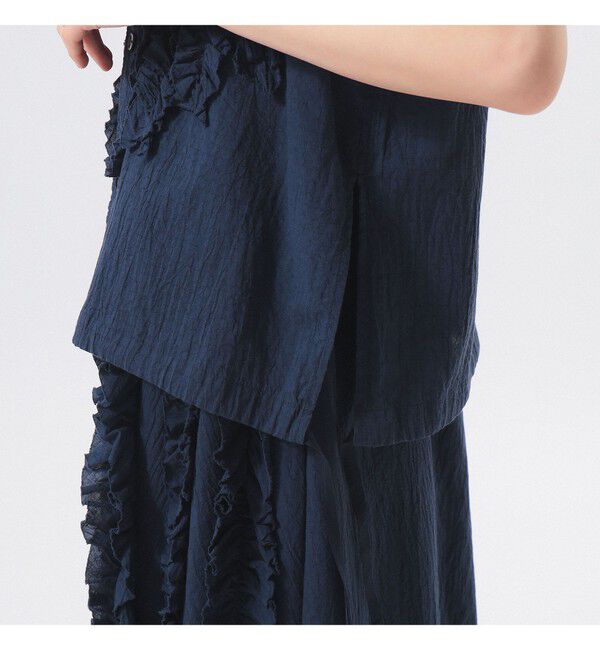 BEAMSBOY「ドビー フリル ショートスリーブ シャツ」|シャツ・ブラウス|