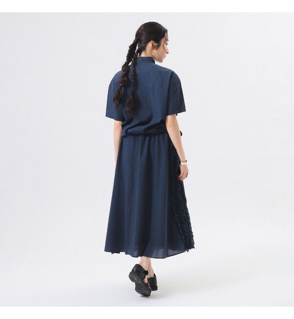 BEAMSBOY「ドビー フリル ショートスリーブ シャツ」|シャツ・ブラウス|