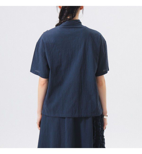 BEAMSBOY「ドビー フリル ショートスリーブ シャツ」|シャツ・ブラウス|