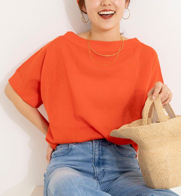 NOLLEY'S「《手洗い可能》コットンセルロースリラックスプルオーバー」|ニット・セーター|