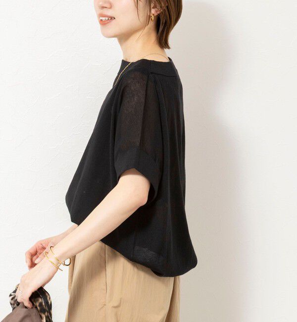 NOLLEY'S「《手洗い可能》コットンセルロースリラックスプルオーバー」|ニット・セーター|