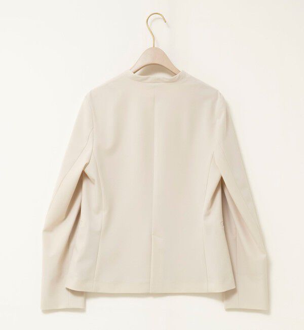 NOLLEY'S sophi「《セットアップ対応》ウォッシャブル2WAYツイルストレッチジャケット」|ノーカラージャケット|