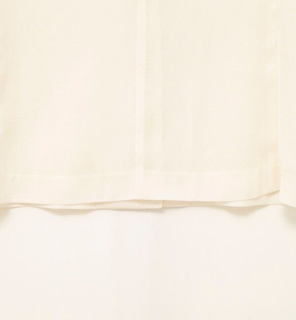 NOLLEY'S「ウォッシャブルリネンライクシアージャケット」|ノーカラージャケット|