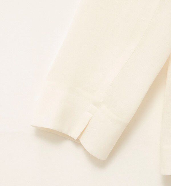 NOLLEY'S「ウォッシャブルリネンライクシアージャケット」|ノーカラージャケット|