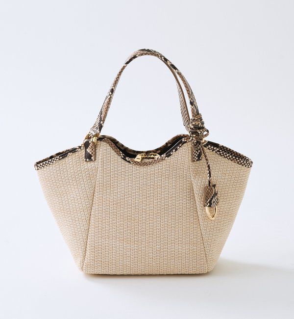  「予約【ショルダーストラップ付き】レザーパイピングミニトート」|クラッチバッグ|