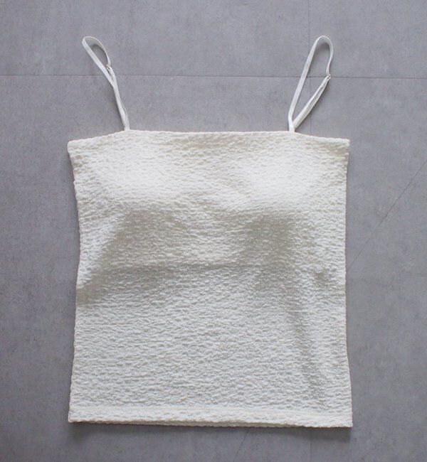  「【earthy_/アーシー】カップ付きジャガードキャミ」|Tシャツ・カットソー|