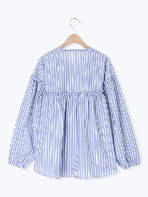 Samansa Mos2「【多機能】フリル切替スキッパーシャツ」|シャツ・ブラウス|