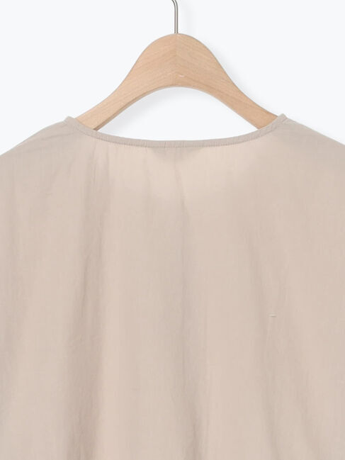 Samansa Mos2「裾スカラップレース切替ブラウス」|シャツ・ブラウス|