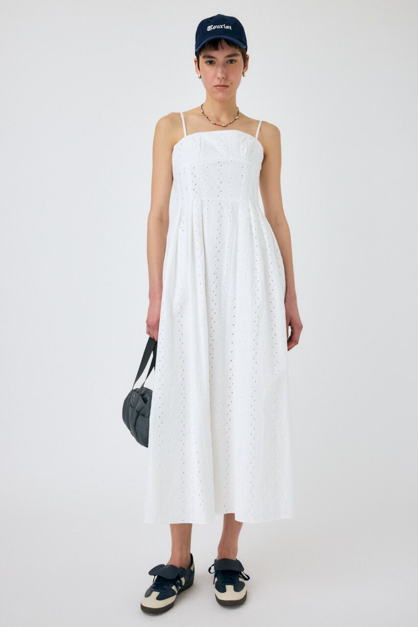 MOUSSY「EYELET LACE ドレス」|ワンピース|