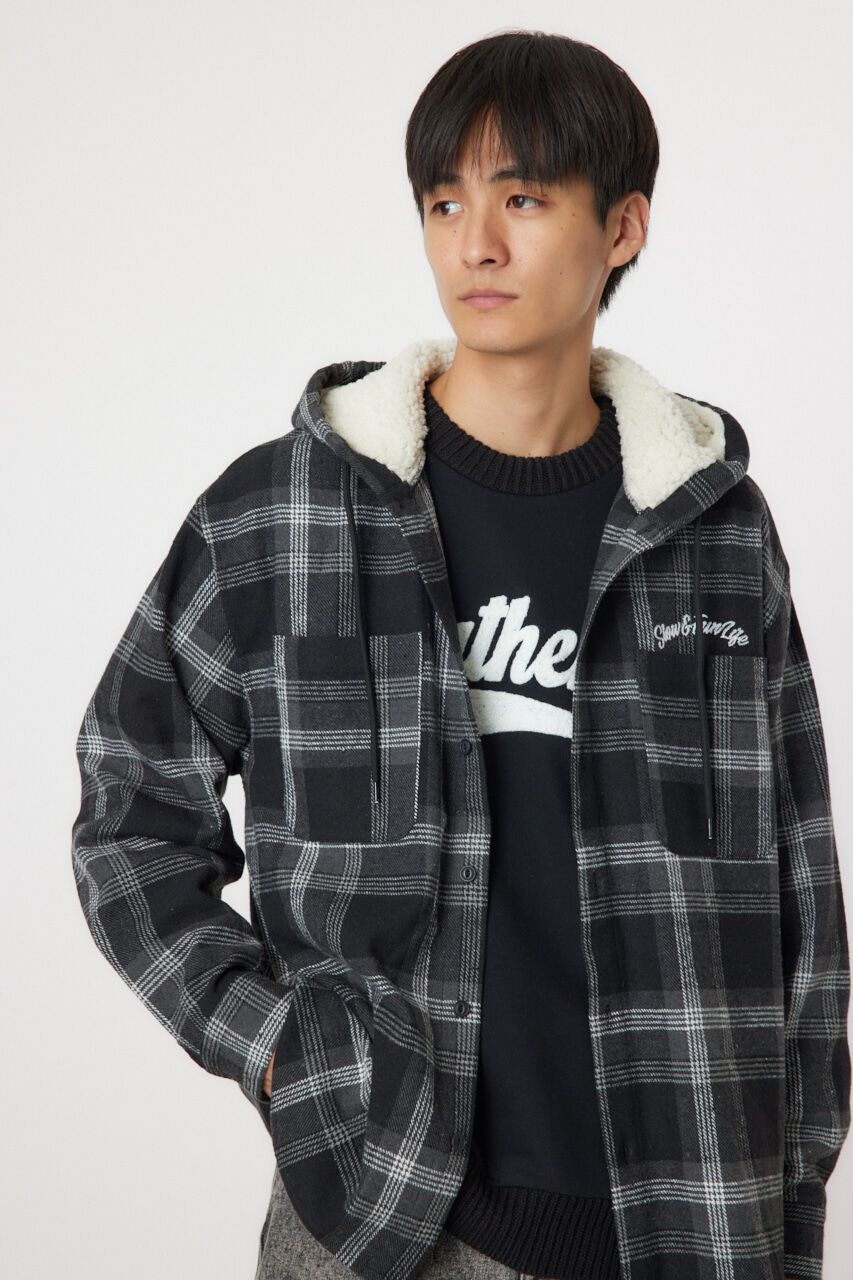 RODEO CROWNS「boa hooded シャツ」|シャツ・ブラウス|BLK