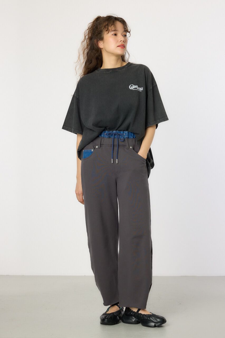 RODEO CROWNS「デニムウエスト スウェットワイドパンツ」|その他|