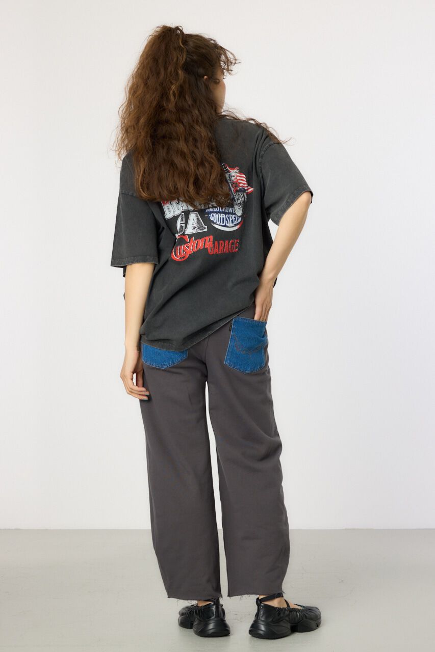 RODEO CROWNS「デニムウエスト スウェットワイドパンツ」|その他|