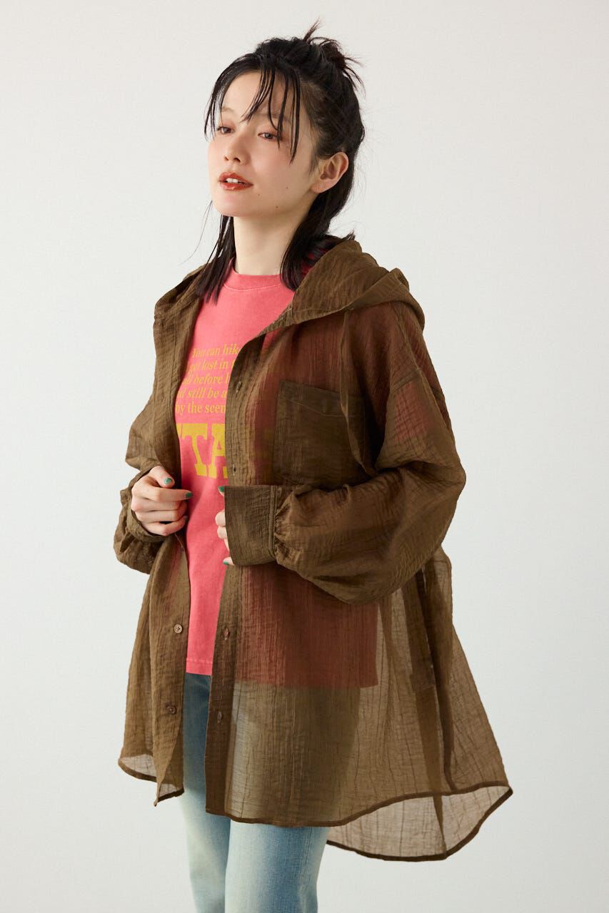 RODEO CROWNS「ワッシャーフーディーシャツ」|シャツ・ブラウス|