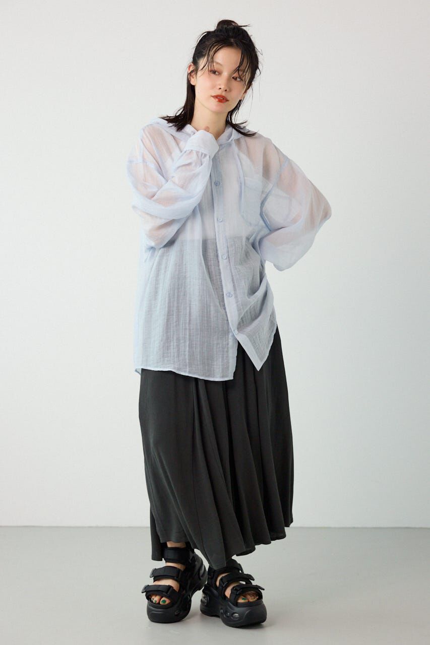 RODEO CROWNS「ワッシャーフーディーシャツ」|シャツ・ブラウス|