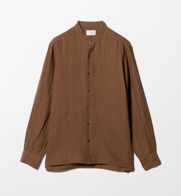 UNITED ARROWS「LIBECO リネン バンドカラー シャツ」|シャツ・ブラウス|
