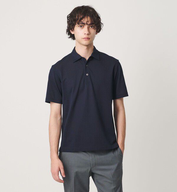 UNITED ARROWS「カノコ ワンピースカラー ポロシャツ COMFORT EASY-MODEL 抗菌防臭」|ポロシャツ|