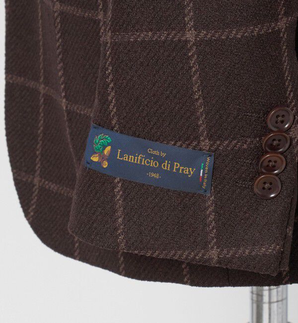 UNITED ARROWS「ブークレ ウィンドウペン シングル 3ボタン テーラードジャケット CーMODEL」|テーラードジャケット|