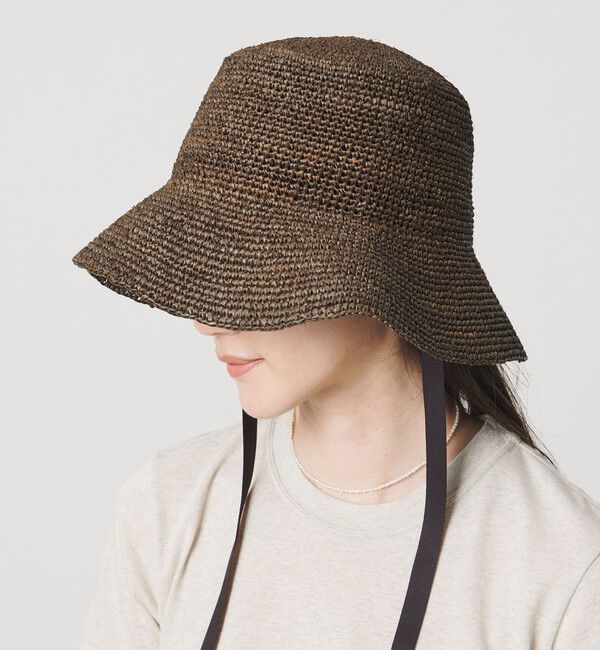 UNITED ARROWS「ラフィア/リボン ハット UV」|ハット|