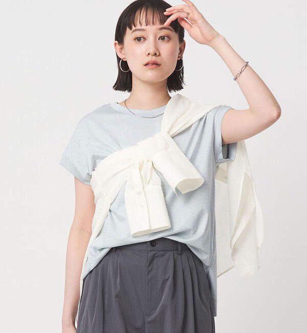 UNITED ARROWS green label relaxing「グロッシー フレンチスリーブ Tシャツ 制菌」|Tシャツ・カットソー|その他2