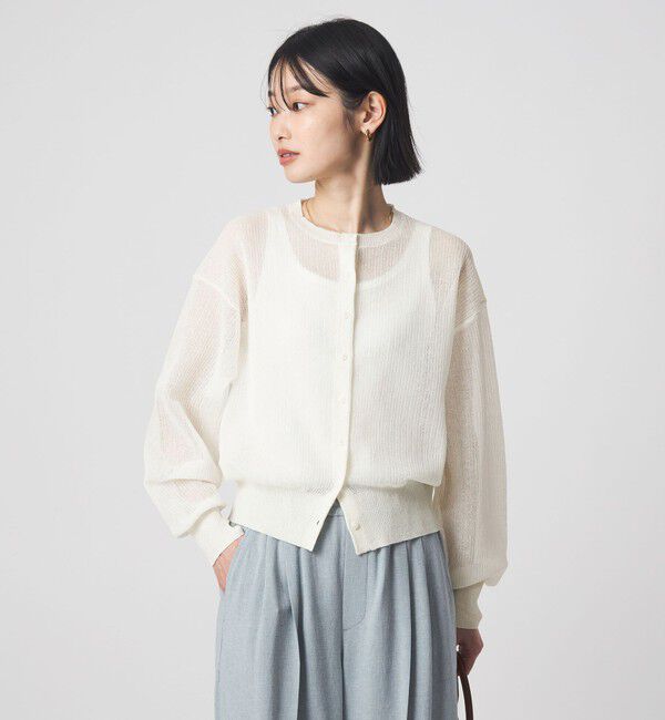 UNITED ARROWS green label relaxing「シアー フォルム カーディガン ウォッシャブル」|カーディガン|