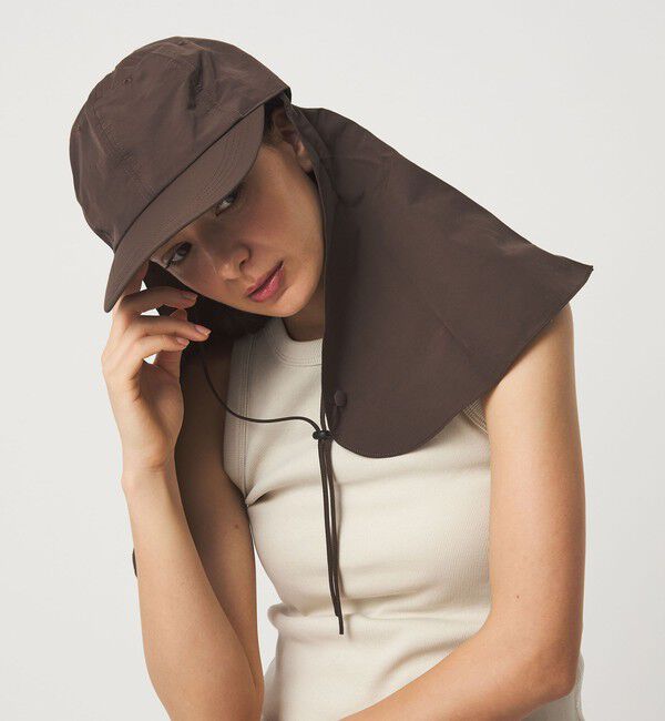 UNITED ARROWS green label relaxing「【別注】＜コカゲル＞3WAY ネックガード キャップ UVカット」|キャップ・キャスケット|DK.BROWN
