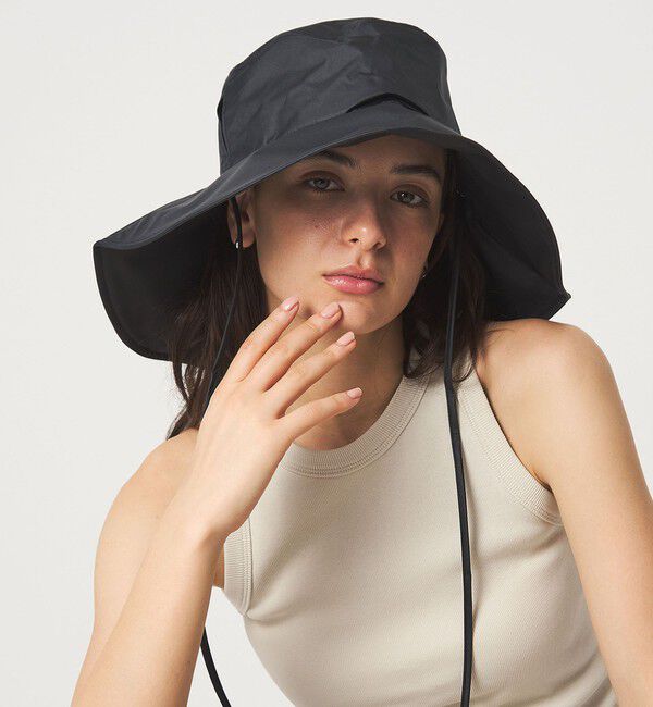 UNITED ARROWS green label relaxing「【別注】＜Wpc.＞UVOブリムハット UVカット」|ハット|BLACK