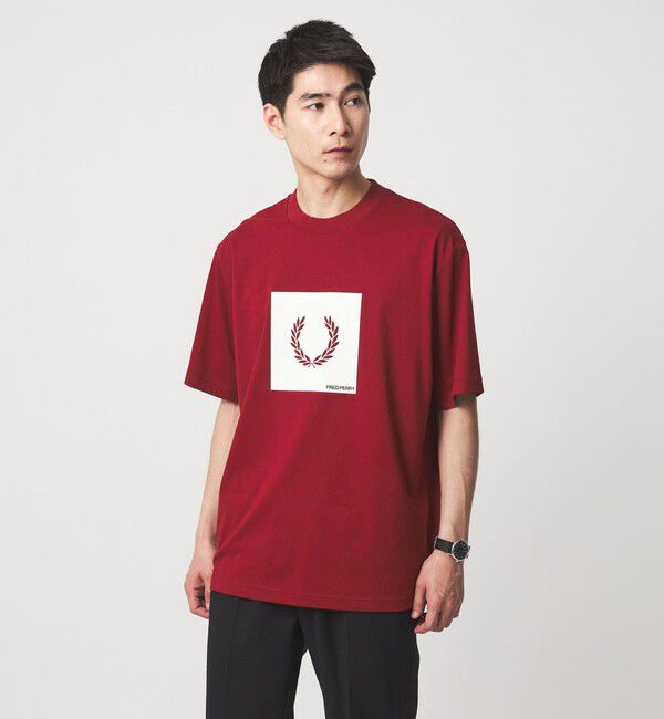 UNITED ARROWS green label relaxing「【国内EXCLUSIVE】＜FRED PERRY＞ボックス ロゴ Tシャツ」|Tシャツ・カットソー|
