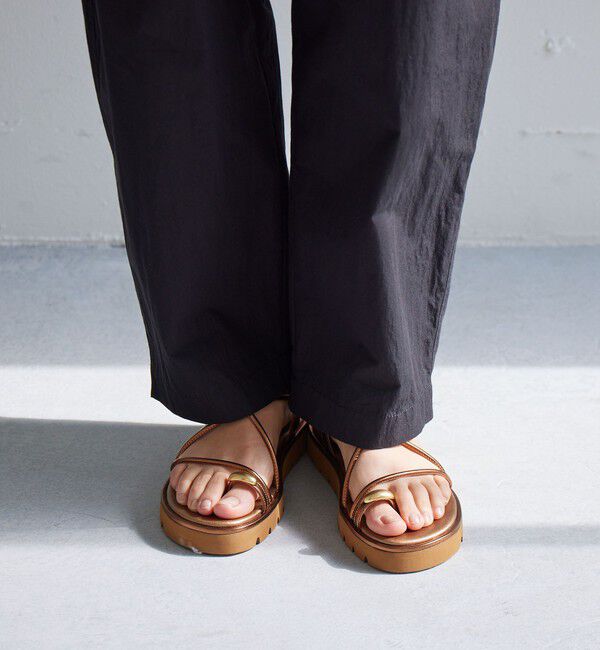 UNITED ARROWS green label relaxing「メタルトング プラット サンダル」|サンダル|