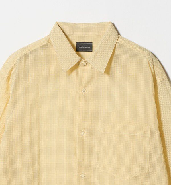 UNITED ARROWS green label relaxing「ナイロン シアー リップストップ 長袖 ジャストルーズ シャツ」|シャツ・ブラウス|