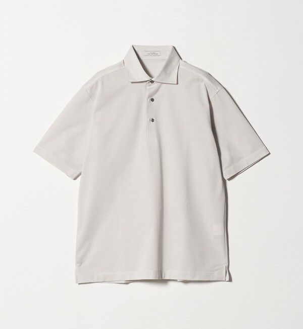 UNITED ARROWS green label relaxing「DUADRY clean バーズアイ カッタウェイ ビズポロ ポロシャツ -吸水速乾・抗菌-」|ポロシャツ|LT.GRAY