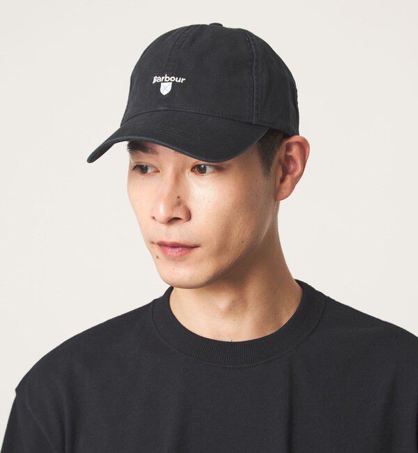 UNITED ARROWS green label relaxing「＜Barbour＞Cascade sports コットン キャップ」|キャップ・キャスケット|BLACK