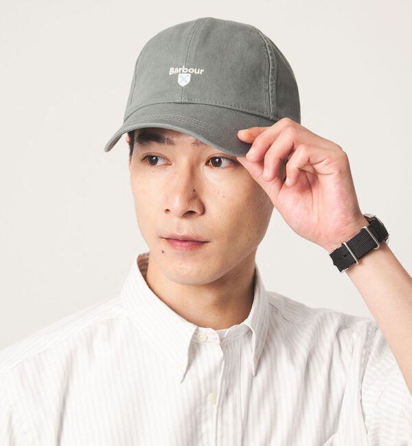UNITED ARROWS green label relaxing「＜Barbour＞Cascade sports コットン キャップ」|キャップ・キャスケット|LIME