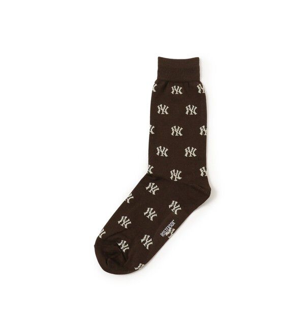 BEAMSBOY「ROSTER SOX / MLB MONO SOCKS」|ソックス|BROWN
