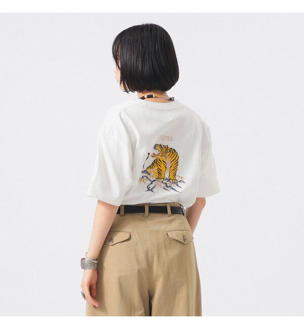 BEAMSBOY「【別注】テーラー東洋 / 50th 50％ スカ Tシャツ」|Tシャツ・カットソー|WHITE