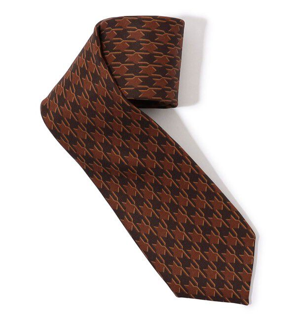 TOMORROWLAND GOODS「TOMORROWLAND シルクプリント ネクタイ」|ネクタイ・蝶ネクタイ|46 ブラウン系